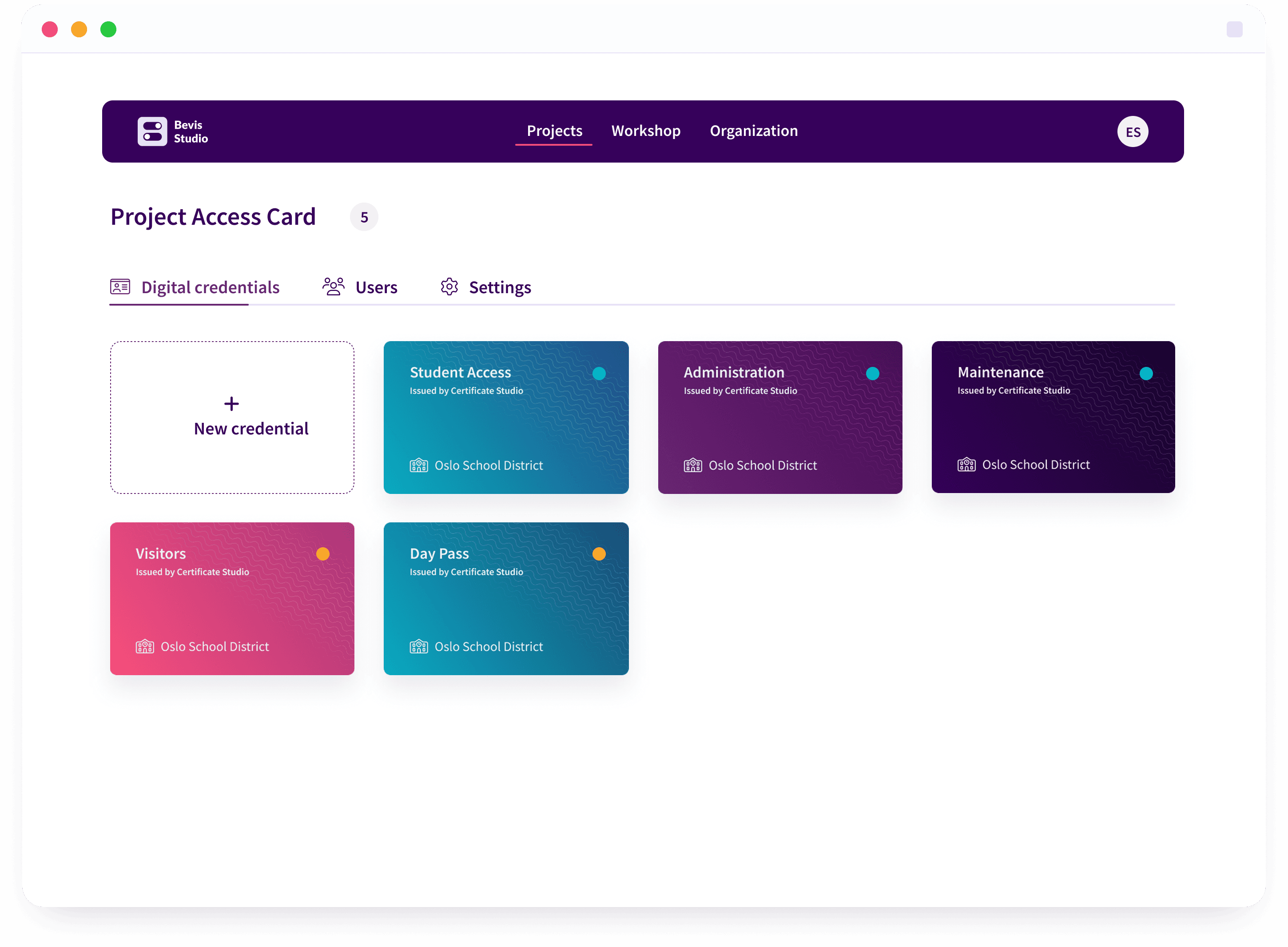 Tailor, manage, and issue digital credentials