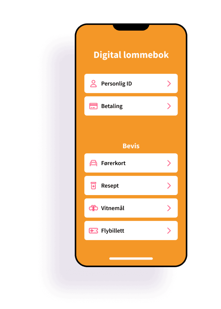 Digital wallet on a phone