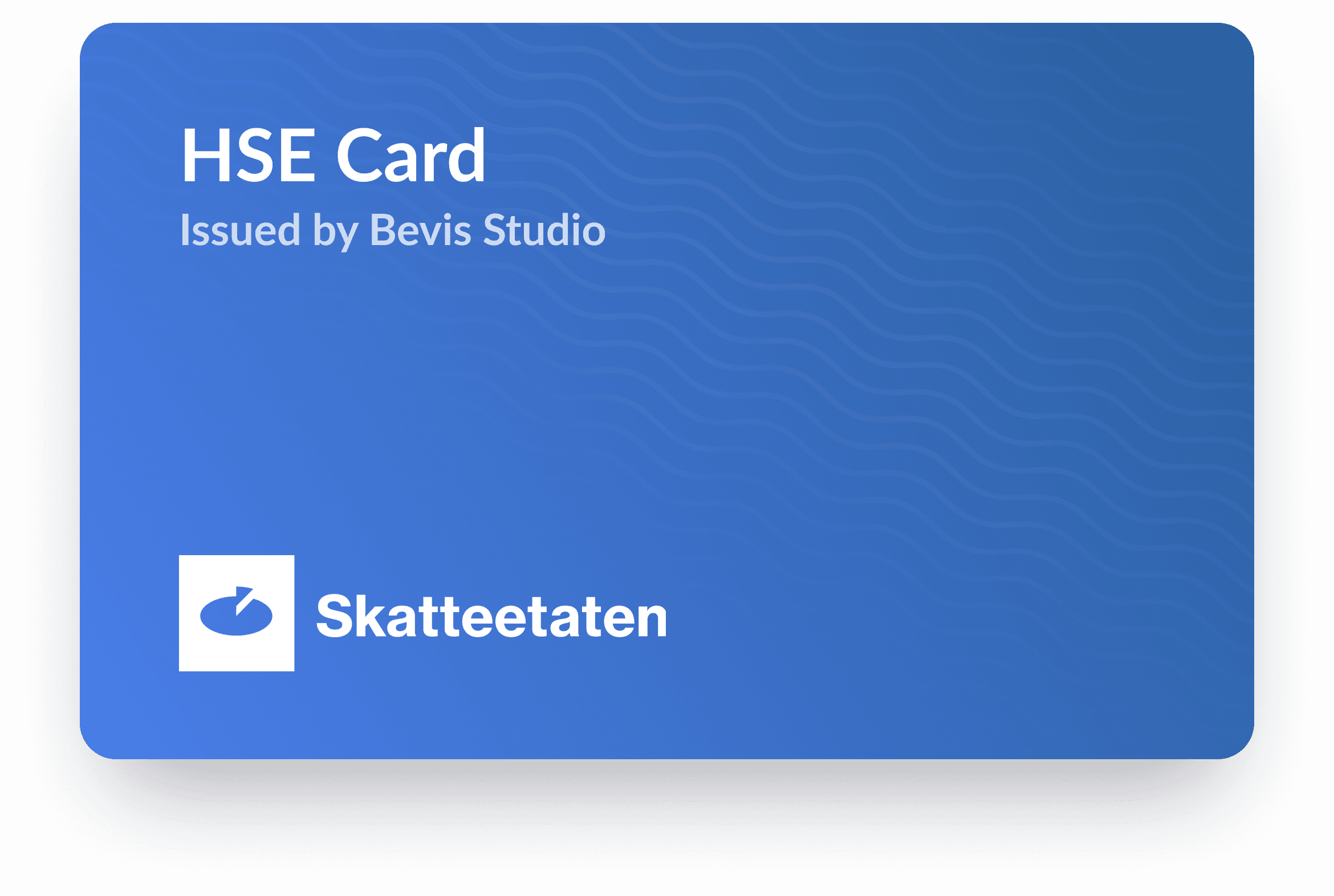 Example credential HSE card